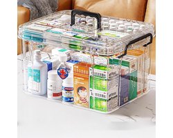 Draagbare opbergdoos - multifunctioneel - 1 stuk - kunststof - S/L