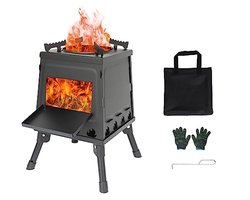 Draagbare Opvouwbare Houtkachel voor Buiten koken en BBQ