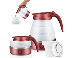 Draagbare Opvouwbare Waterkoker - 600 ml Mini-Elektrische Siliconen Waterketel voor Camping en Reizen