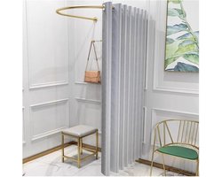 Draagbare Pasruimte - Mobiele Kleedkamer - Privacy Creëren - Stevig Stalen Frame - 95x100cm - Zilver