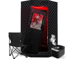 Draagbare persoonlijke sauna met rood lichttherapie en stoomfunctie