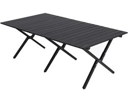 Draagbare Roltafel - Campingtafel Lichtgewicht - Buiten Eten - Snelle Installatie - 150 x 70 cm - Blauw