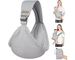 Draagbare Sling - Verstelbare Baby Sling - Zij Sling - Ademend - Multifunctionele Sling voor Pasgeborenen tot 36 Maanden en Peuters tot 20 kg