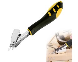 Draagbare spijkertrekker - Multifunctionele handmatige spijkerverwijderaar - Met antislip rubberen handvat - Geschikt voor het verwijderen van spijkers uit meubels, vloeren, houten kisten en fotolijsten - Zwart, geel