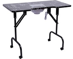 Draagbare Tafel - Draagbare Tafel Met Afzuiging - Met Draagtas - Manicure - Op Wieltjes - Draagbare Nageltafel - Salontafel - Salon Tafel - Werktafel - Tafel - Tafeltje - Inklapbare Tafel - Inklapbaar - Bureau - Werkbank - Werk Tafel