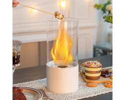 Draagbare Tafelhaard - Bio Ethanol Haard voor Binnen en Buiten - 26cm