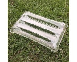 Draagbare Transparante Kussen voor Bed, Bank en Sofa, Ideaal voor Buiten en Reizen, Gemakkelijk Op te Blazen en te Vervoeren, Perfect voor Kamperen en Thuisgebruik (100X40cm)