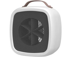 Draagbare Ventilator Kachel - Persoonlijke Verwarming - Persoonlijke Ruimte Verwarmen - Snelle Verwarmingsfunctie - 14.2 cm Hoogte - Wit