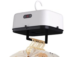 Draagbare Wasdroger - Elektrische Wasdroger - Draagbare droger - 600W warmtepompdroger - Opvouwbare droger - Droogverwarming - 3 snelheden - Timer - UV-antibacterieel - Geschikt voor thuis, campers, appartementen en hotels - Wit