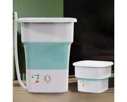 Draagbare Wasmachine - Mini Opvouwbaar - Reizen en Appartement - Energiezuinig Ontwerp - 52L Inhoud - Wit