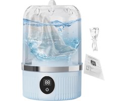 Draagbare Wasmachine - Reismachine Kleine Wasmachine - Babykleding Wassen - Energiezuinig 3 Programma's - 1.38 Pond - Wit