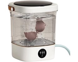 Draagbare Wasunit - Mini Wasmachine - Kleine Was - Energiezuinig Ontwerp - 12 Liter - Wit