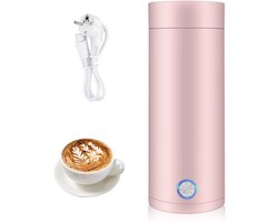 Draagbare Waterkoker - 400 ml - Reiswaterkoker- Mini Waterkoker - Roze