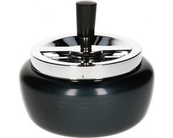 Draaiasbak - zwart - D13 cm - Buiten asbakken - metaal - terrasasbak