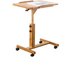 Draaibaar Bijzettafeltje - Laptop Tafel - Comfortabel Werken - 360 Graden Verstelbaar - 60x40cm - Multicolor