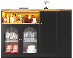 Draaibare Bartafel - Wijnkast Bureau - Koffie Hoek - 360 Graden Rotatie - 108 x 39.6 x 97 cm