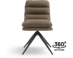Draaibare Eetkamerstoel Nessa Taupe
