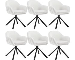 Draaibare eetkamerstoelen - met fluweel beklede stoelen - 360° rotatie - schuimvulling van hoge kwaliteit - 57 cm x 79 cm x 62 cm