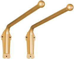 Draaibare Gordijnroedes - Verstelbare Standaard - Raambekleding Ophangen - 180 Graden Zwenkarm - 70 cm - Goud
