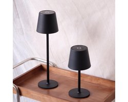 Draaibare LED Tafellamp Draadloos Oplaadbaar Drie Kleurtemperaturen Touch Bediening