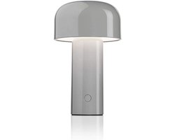 Draaibare LED Tafellamp op Batterij - Draadloos en Dimbaar - Grijs