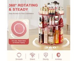 Draaibare Make-up Organizer met 9 Verstelbare Lagen