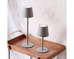 Draaibare Oplaadbare LED Tafellamp Set van 2 met Batterij en Dimfunctie