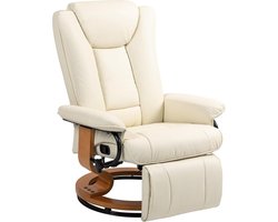 Draaibare Relaxfauteuil met Ligfunctie en Verstelbare Rugleuning tot 150 kg