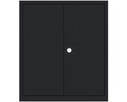 Draaideurkast Archiefkast Kantoorkast  75 x 80 x 38 Metalen kast - Opbergkasten 2 deuren staal Lockerkast