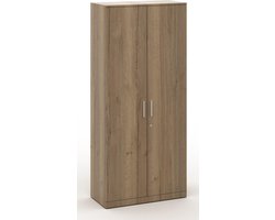 Draaideurkast hout Chief 200x90x42cm Halifax Eiken