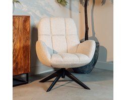 Draaifauteuil Elvis | Naturel Bouclé