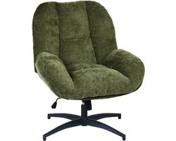 Draaifauteuil – Stof In Hoogte Verstelbaar met Kantelfunctie - Groen