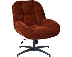 Draaifauteuil – Stof In Hoogte Verstelbaar met Kantelfunctie - Rood
