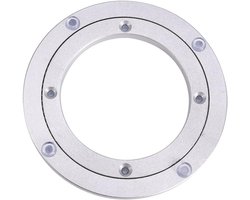 Draaiplateau voor Eettafel, Ronde Lazy Susan Schijf van Aluminium, 360 graden Draaischijf met Kogellagers, Keukentafel Accessoire.