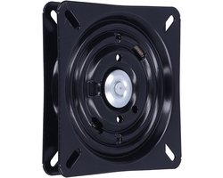 Draaischijf voor stoelen en krukjes - 180 graden draaibaar - Automatische terugveer - Dubbele lagers - 18 x 18 cm