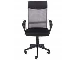 Draaistoel ZOOM – grijs eco-leer