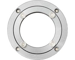 Draaitafel Draaiplateau - Lazy Susan Ring - Draaibaar Tafelblad - Stille Lagers - 300 mm - Zilver