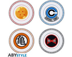 DRAGON BALL - Set van 4 Borden 21cm - Emblems - Borden