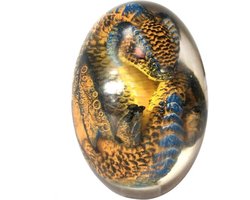 Dragon Eggs - Dinosaurussen Gloeiende Hars Lava Ei Mysterieuze Crystal Dragon Egg Sculptuur Souvenir Home Ornamenten Collecties voor vrienden .