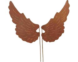 Dream-Garden Metalen Engelenvleugels op Stang – 40x20x50 cm -kerst- graf decoratie