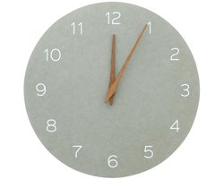 Dream-Living licht grijze wandklok 30x4cm