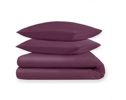 Dream Sheets - luxe dekbedovertrek - 240x200/250 tweepersoons (set) - katoen satijn - Burgundy Bold - glanslook - Luxe geschenkverpakking
