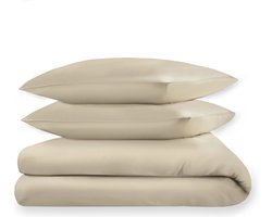 Dream Sheets - luxe dekbedovertrek - 240x200/250 tweepersoons (set) - katoen satijn - Golden Glow - glanslook - Luxe geschenkverpakking