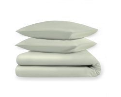 Dream Sheets - luxe dekbedovertrek - 240x200/250 tweepersoons (set) - katoen satijn - Sage Green - glanslook - Luxe geschenkverpakking