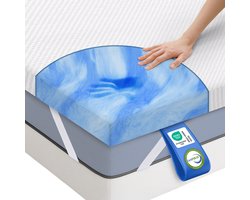 Dream Topper Traagschuim Topdekmatras 100x200 – Ademend, Koel & Ondersteunend – Luxe Slaapcomfort & Betere Nachtrust