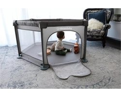 Dreambaby Explore Playpen Grondbox Taupe - Opvouwbare en Draagbare Babybox met Speelmat