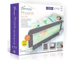 Dreambaby Phoenix Bedhekje - Voorkomt uit bed vallen kinderen - Grijs