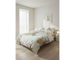 Dreamers Den Bouquet – Dekbedovertrek – 140x200/260 cm – 100% Katoen Satijn – Superzacht – Met Instopstrook