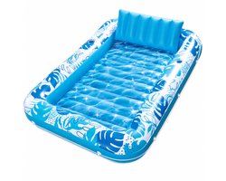 DreamGoods XL Tanning Bed – Opblaasbaar Lounge Zonnebed – 1 tot 2 Personen – Met Bekerhouders – Tanning pool - 215 x 144 cm