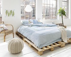 Dreamhouse Bedding Ally - Dekbedovertrekset - Extra Groot - 260x200/260 + 2 kussenslopen 60x70 - Turquoise